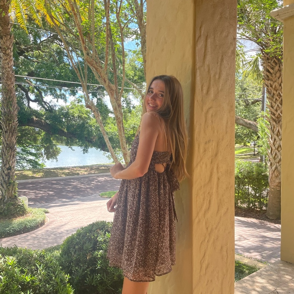 Patterned mini dress - Picture 2 of 3